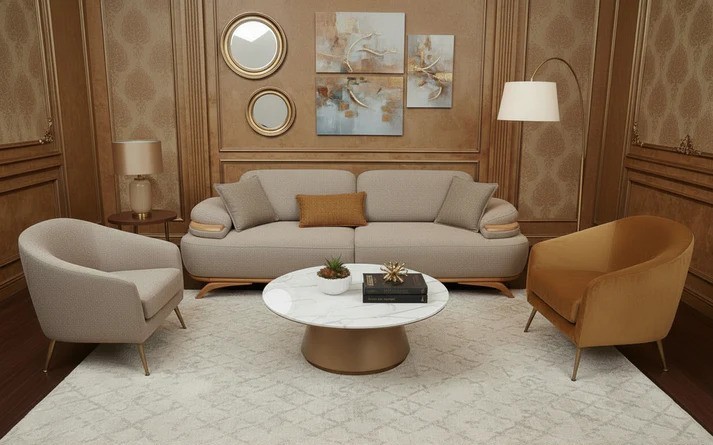 Italian Techno Scissor Luxury Sofa
