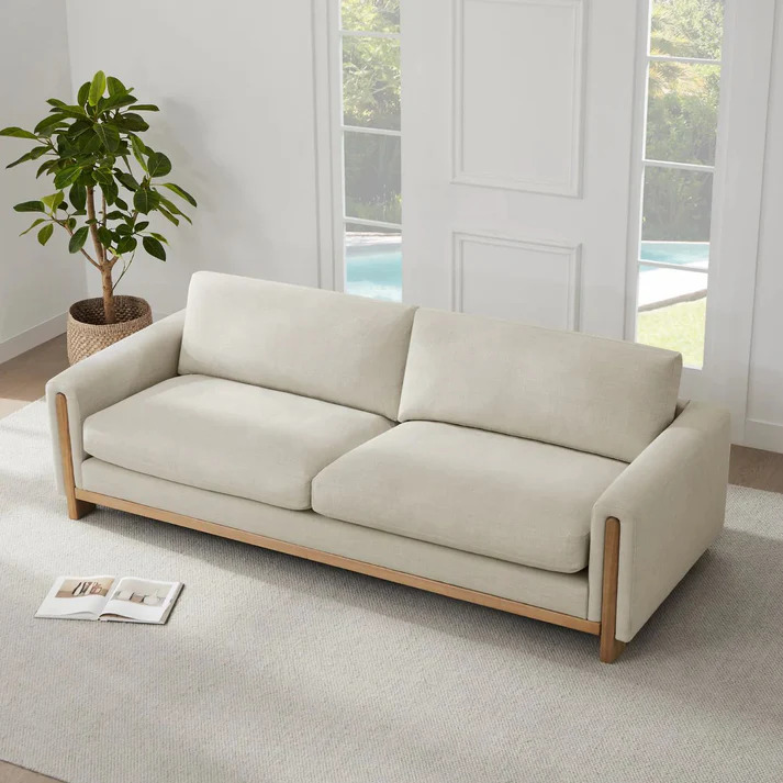 Keaton Solid Wood Sofa - Image 3
