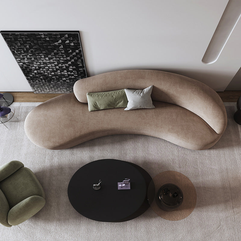 Curved Armless Luxury Sofa - Image 4
