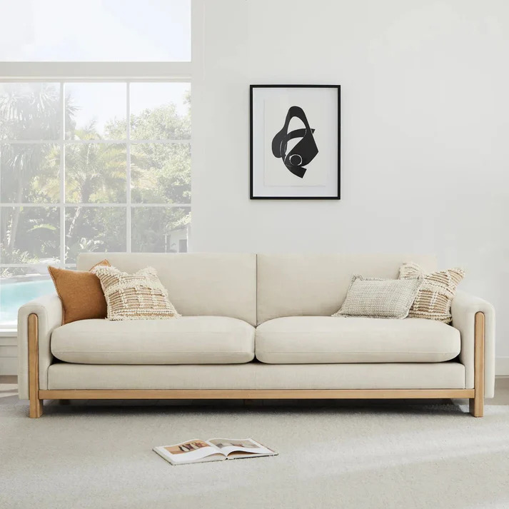 Keaton Solid Wood Sofa - Image 4