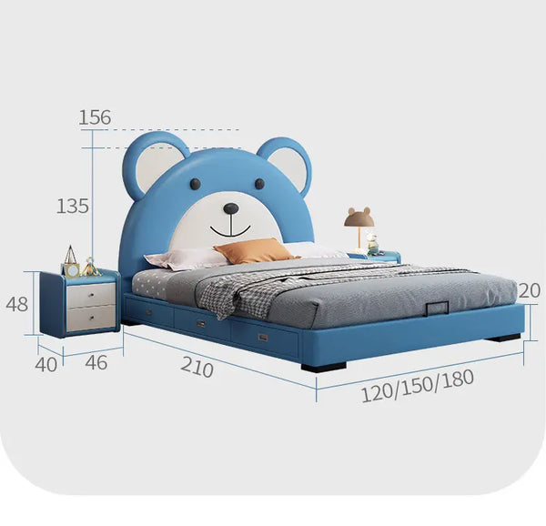 Teddy Bear Kids Bed In Upholstery - Image 5