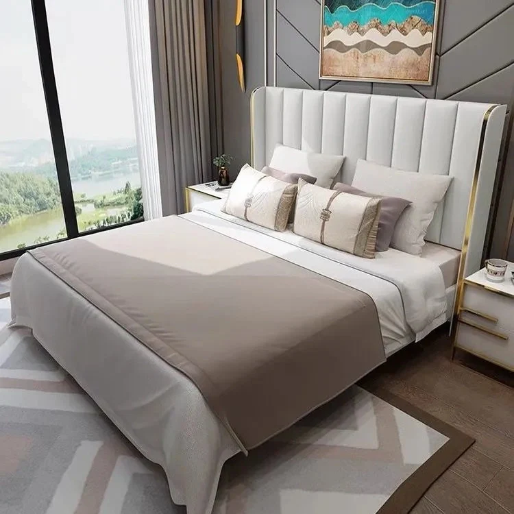 Marina Luxury Upholstered Bed In Leatherette - Image 3