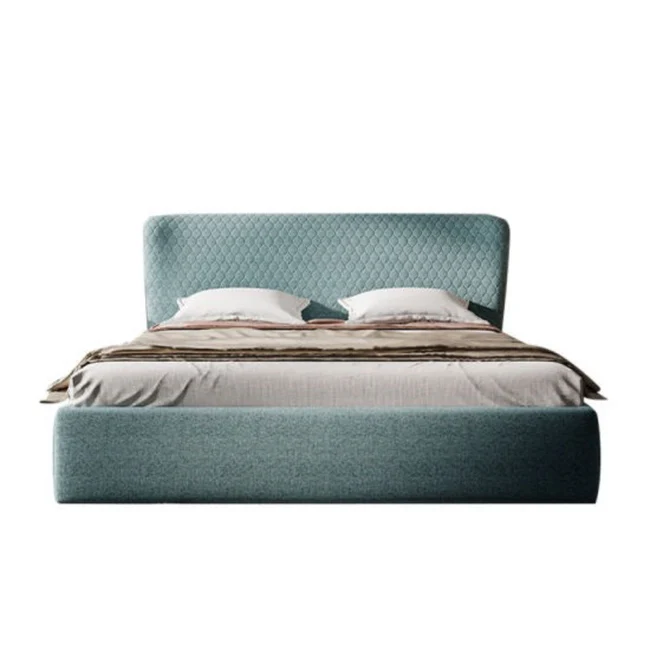 Glam Luxury Upholstered Bed In Suede - Image 5