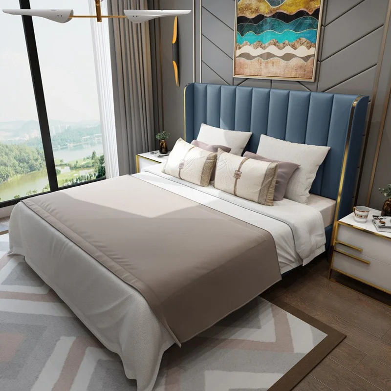 Marina Luxury Upholstered Bed In Leatherette - Image 5