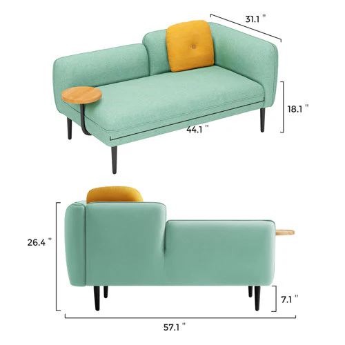 Gem Green Lounger Chair - Image 4