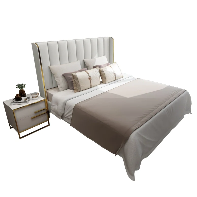 Marina Luxury Upholstered Bed In Leatherette - Image 6