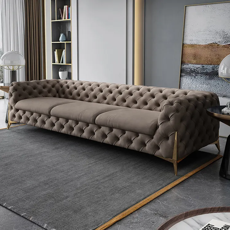 Savile Modern Luxury Tufted Living Room Sofa - Image 5