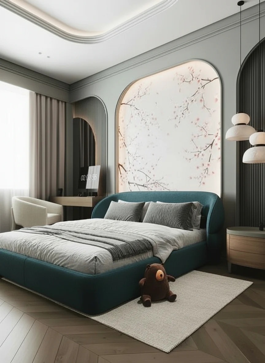 Hobart Luxury Upholshared Bed - Image 3