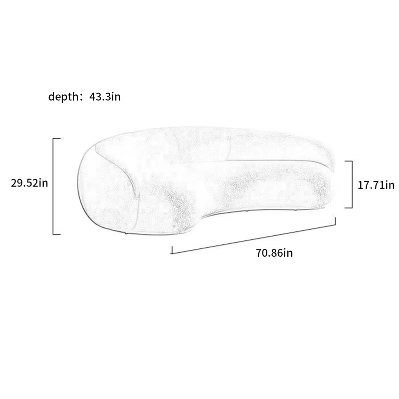 Aahed Jury Curve Sofa - Image 3