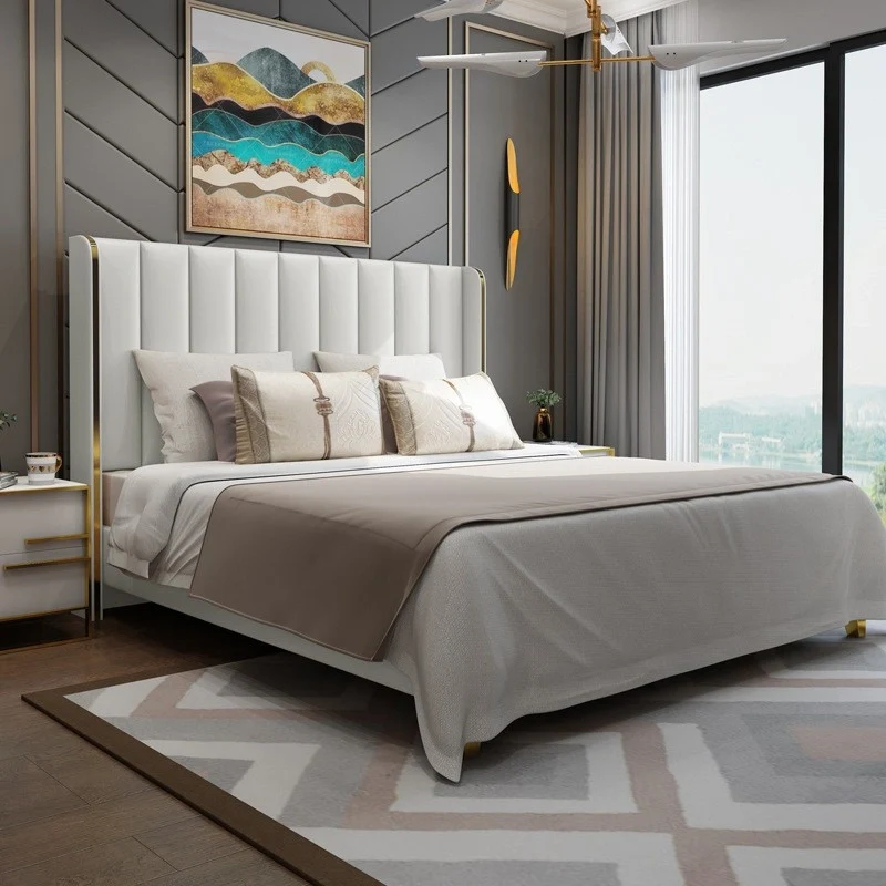 Marina Luxury Upholstered Bed In Leatherette - Image 2